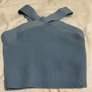 Aritiza Sculpt Knit Criss Cross Cropped Tank